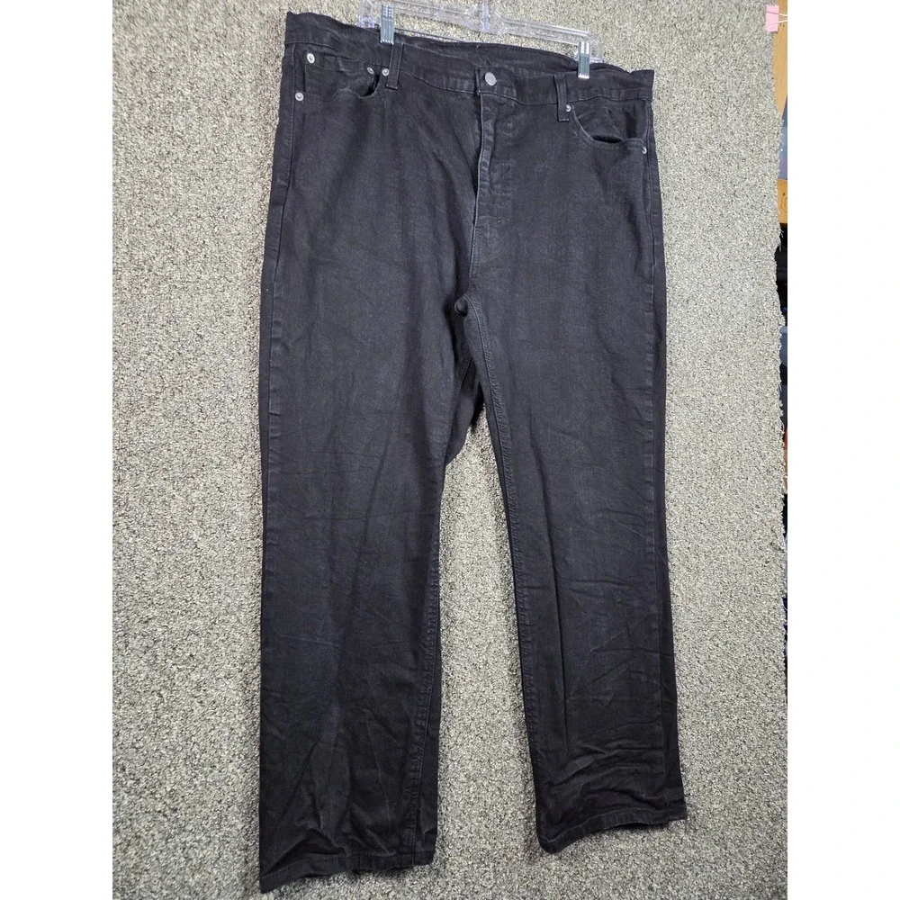 Levi's 541 Athletic Taper Jeans‎ Mens 42x30 Black Denim Western Street Workwear